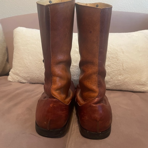 Handmade Cydwoq boots, red and brown sz 39 8.5 - Picture 6 of 8